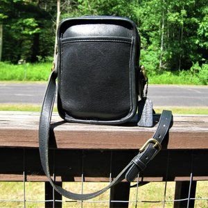 vintage COACH black mini CROSSBODY camera BAG